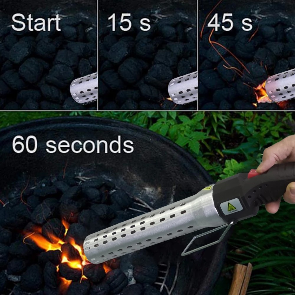 BBQ Starter Charcoal Lighter E - Electric Smoker Bbq 评论和价格