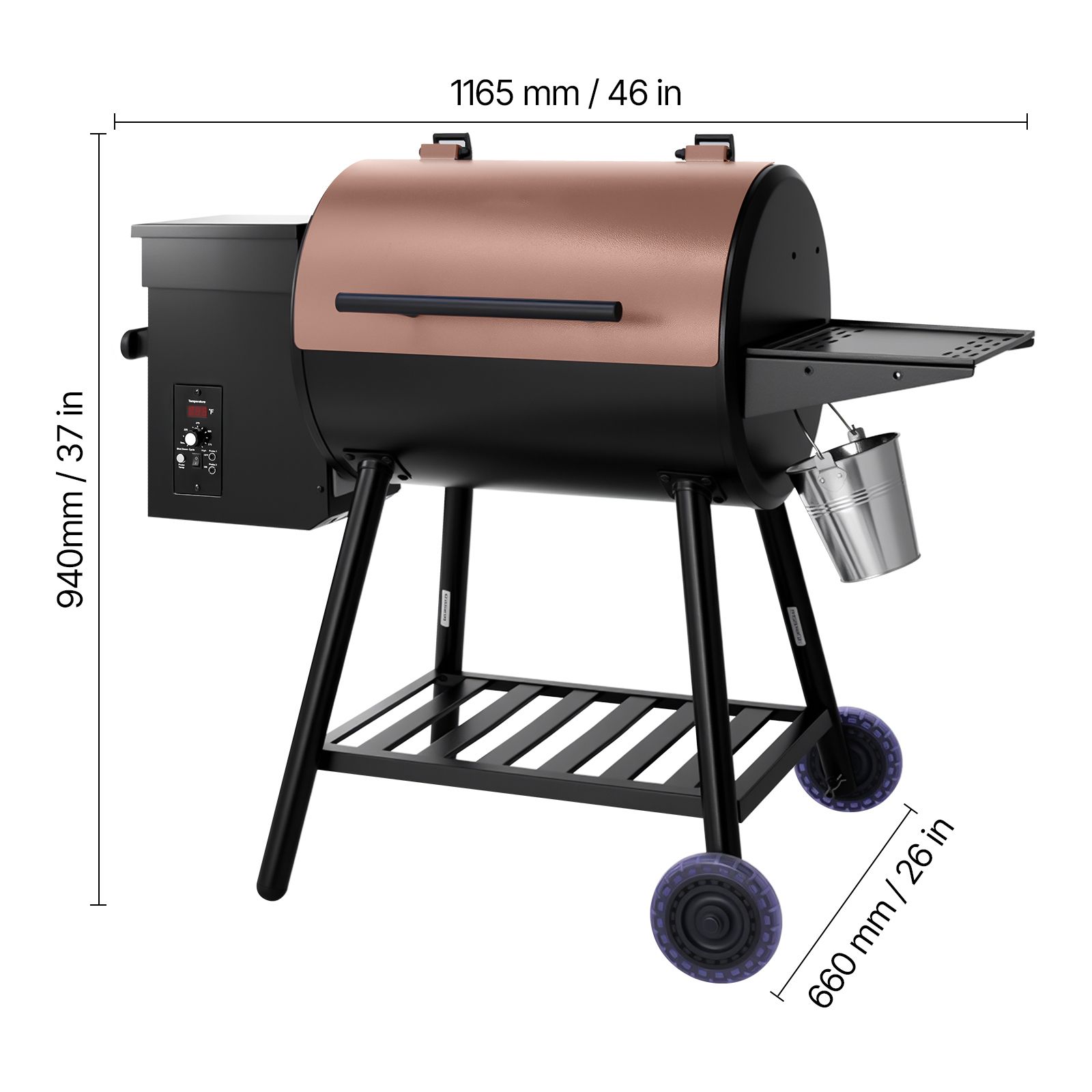Wood Pellet Grill Smoker, 8 in - Electric Smoker Bbq 评论和价格