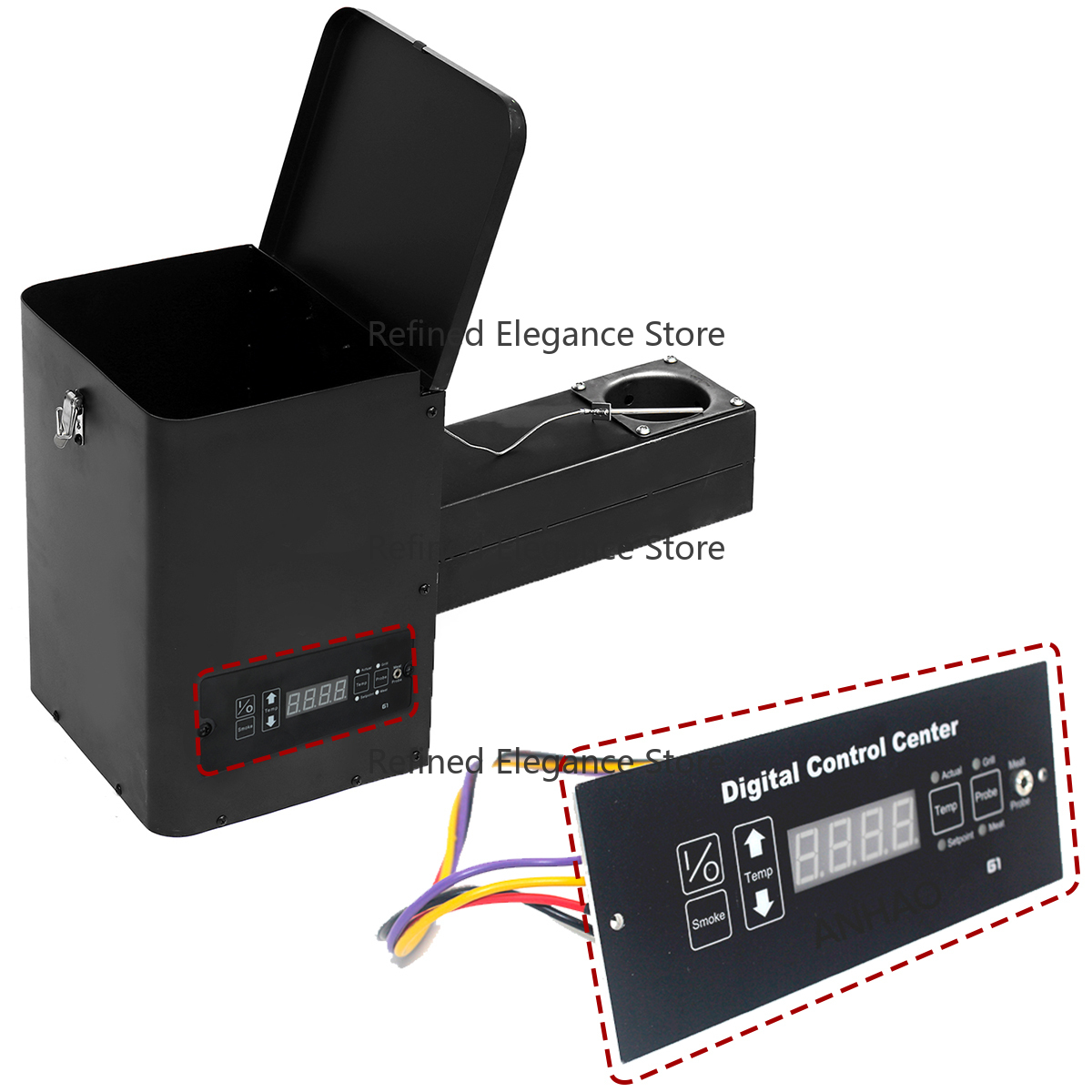 Pellet BBQ Smoker Hopper Assem - Electric Smoker Bbq 评论和价格