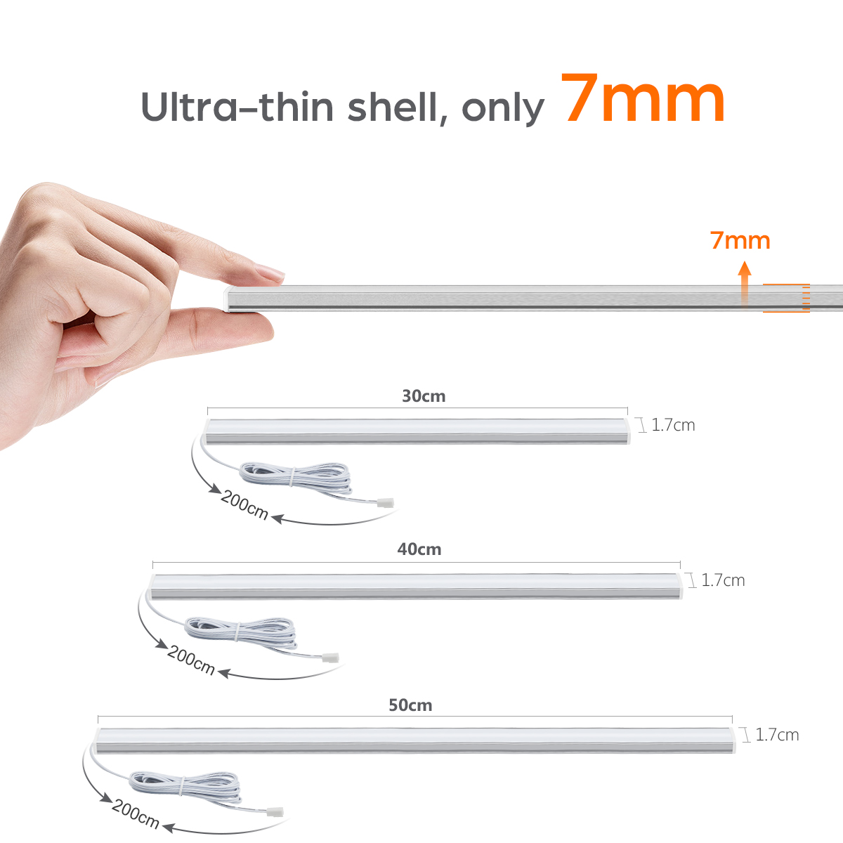 1-6pcs Kitchen LED Under Cabin - Kitchen Appliances Online 评论和价格