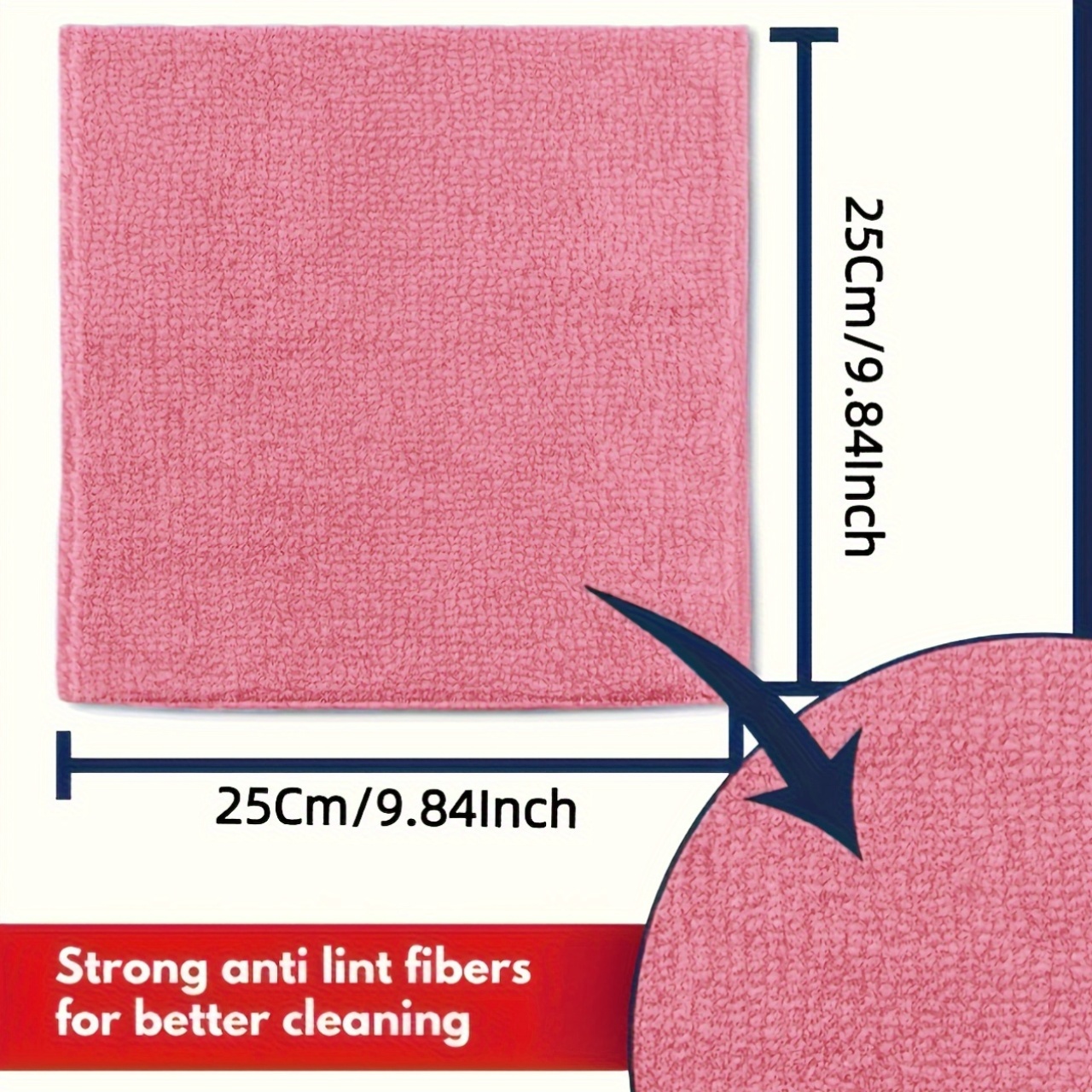 1-50Pcs Light Pink Microfiber  - Kitchen Appliances Countertop 评论和价格