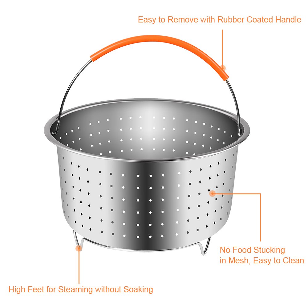 1pc 304 Stainless Steel Steame - Instant Pot Pressure Cooker 评论和价格