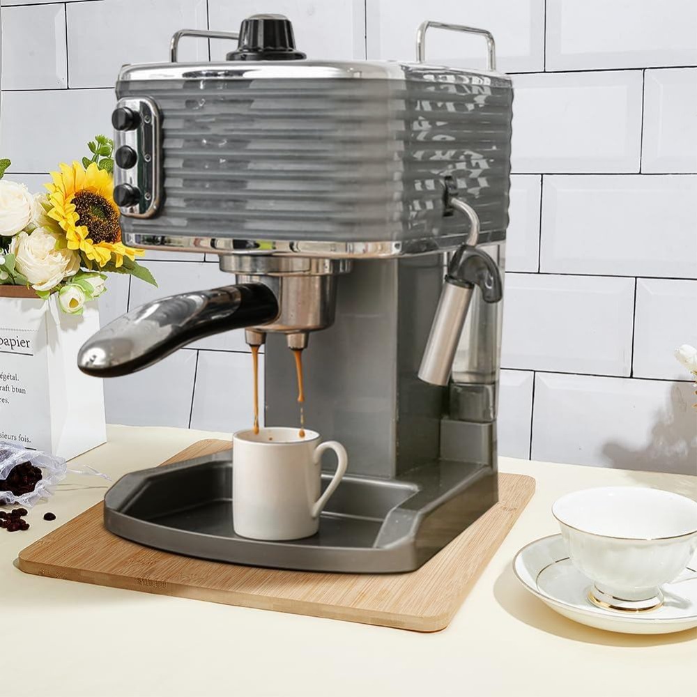 Bamboo Sliding Tray for Coffee - Kitchen Appliances Countertop 评论和价格