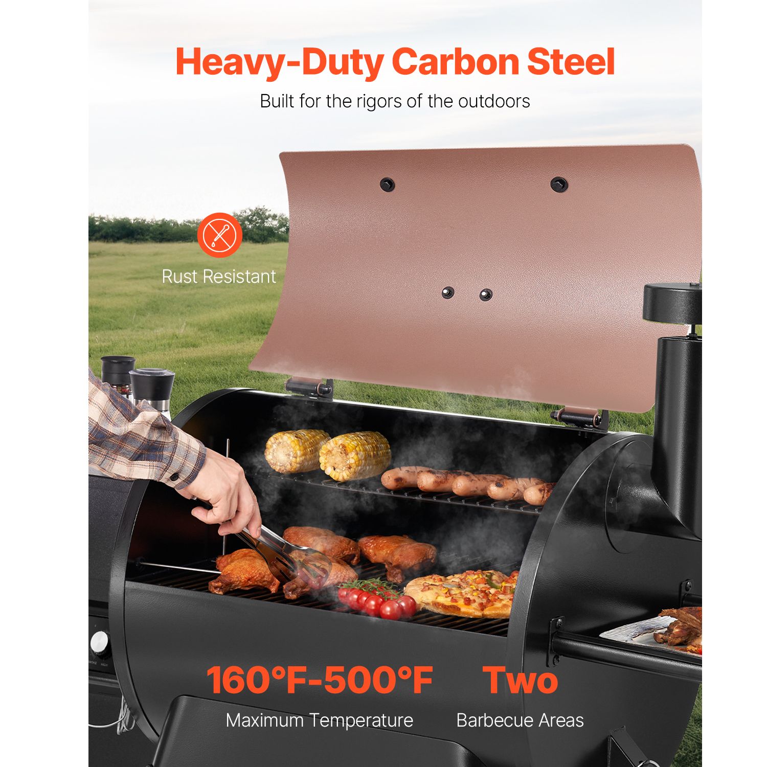 Wood Pellet Grill Smoker, 8 in - Electric Smoker Bbq 评论和价格